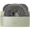 VIGAR - Porta Spugna nel Lavello - 12 x 9 x 8,5 cm - con 2 Scomparti - per Riporre Spugna e Paglietta - Non Trattiene Gli Odori - Colore Verde