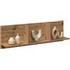 Gecheer Mobile a Parete 100x16,5x30 cm Rovere Artigianale in Truciolato,Armadio Sospeso,Pensile da Cucina,Soggiorno,Mobile da Bagno da Parete,Mobile Pensile Bagno,Armadietto pensile da Bagno,P854867