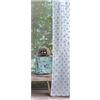 Blanc Mariclò' Set 2 Pannelli Tenda PUFFOLINA Bianco e Azzurro 150x300 cm