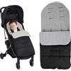 UptVin Sacco nanna invernale per neonati, universale, per passeggino Pushchair, Baby Sacco Nanna Termico Sacchi Termici Coperta per Passeggini Carrozzine Accessori (Grigio)