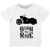 Generico T-shirt in cotone adatto ad appassionati di moto per neonati, bambini ed adulti NM (Bambino, Bianco, 3/4 anni)