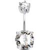 AceFun Piercing ombelico argento 925,10mm Big CZ Bananabells Belly Piercing gioielli per donne Navel Body Piercing Anelli per lei