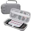 BOVKE Custodia da Trasporto per il Nuovo Nintendo Switch 2, Switch 2, Borsa Rigida da Viaggio, Tasca Extra in Rete per Joy-Con, Cavi, Cartucce di Gioco e Accessori, Grigio [Video Gioco]