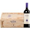 Tenuta Sette Ponti | Toscana Sette Rosso Toscana IGT 2022 (BIO) 3 bottiglie in cassetta di legno 2,25 l