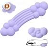 FELiCON Set Poggiapolsi per Tastiera e Mouse, Keyboard Wrist Rest Support e Cuscinetto di Supporto Mouse in Memory Foam con Sottobicchiere, Ergonomico per Laptop, Ufficio, Casa, Gioco, Digitare - Viola
