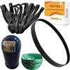 HSYTEK 180 x 10 x 1,5 mm, anelli in gomma per sacchetti della spazzatura, compatibili con pattumiera Wesco, con facile utilizzo, 20 pezzi di elastico nero forte, elastico largo, anello di ricambio per bidoni