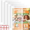 KQDRAVINE 10 Copertine Libri Scolastici A4 21x29.7 cm, con 2 Etichette Adesive, Ccopertine Trasparenti per Libri, Copertina con Striscia Adesiva Regolabile, Copertine per L'ufficio o la Scuola