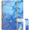 WQDD STANPET Calendario 2026 Quaderno A5 Puntinato giornaliera- Hardcover Spiral Journal con 71 Pagine, Carta Premium, Chiusura Elastica, Taccuino & Diario per Scuola, Ufficio, Disegno & Bullet Journal