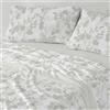 Burrito Blanco | Lenzuola Coralina | Letto da 120 cm. (+misure disponibili) | Design 998 | Colore Salvia (120 x 190/200 cm)