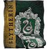 LOGOVISION Harry Potter Harry Potter House Crest Slytherin Coperta super morbida al tatto setoso - 152 x 127 cm