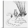 Dolimifa Decorazione artistica da parete con citazione di Winnie the Pooh How Lucky I am to Have Something That Makes Saying Goodbye So Hard su tela, con cornice, pronta da appendere (20 x 20 cm)
