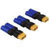OliYin 3pcs Maschio EC5 Losi a Femmina XT60 Adattatore XT-60 LiPO XT 60 (Confezione da 3)