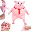 HONGECB Maiale Antistress Giocattoli - Maialino Squishy Squeeze Toy Elastico | Decompressione Creativa Piggy per Spremere, Palline Antistress da Impastare per Ufficio & Relax