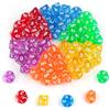 Neerow Set di dadi poliedrici, 60 pezzi in acrilico, D10, dadi da gioco colorati per giochi D&D/RPG/MTG, game, carte game, Role Play per attività di intrattenimento, riunioni di famiglia, locali ricreativi