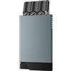 VULKIT Porta Carte di Credito Uomo o Donna Metallo Porta Schede Carte di Credito Schermato RFID Portatessere Uomo Tascabile Slim per 6-8 Carte, Grigio Spazio