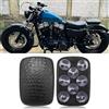 BREDUXSER Sedile passeggero per moto con 8 ventose, cuscino per sedile per Harley moto Dyna Sportster