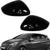 Ruolin Tappi per Specchietti Nera, Copri Specchietto Retrovisore Auto Coppia Calotte Specchio Destra + Sinistra Sostituzione per Peugeot 208 2013-2019