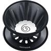 Normcore Gocciolatore per caffè 2 in 1, per 1-2 tazze di caffè, utilizza V60 e filtro ondulato, acciaio inossidabile 304 rivestito in titanio, nero