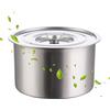 LVIFLOAE Set di pentole in acciaio inossidabile da 22 cm Pentola per pasta con doppio coperchio da 8,7 pollici Per preparare zuppe, cuocere la pasta e stufare verdure