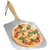 Pala Per Pizza In Alluminio Con Manico In Legno Estraibile – Lama 30,5x35,6 Cm, Lunghezza Totale 66 Cm – Accessorio Da Forno