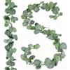 chuanhylis 2 Pezzi Ghirlande di Eucalipto Artificiale, 1,8 m Vite di Eucalipto Artificiali, Ghirlanda di Piante con Anello di Sospensione per Decorazioni di Nozze, Feste, Giardino
