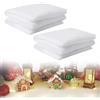 LPAMABA 2 Coperta di Neve Natale 40 cm x 150 cm Tappetino da Neve per Decorazioni Natalizie Neve Finta per Villaggio Natalizio Neve Finta Decorativa per Albero di Natale (Bianco)