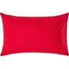 Homescapes - Federa per guanciale standard, stile Housewife e Oxford, 50 x 75 cm, in 100% cotone egiziano, con una densità di 60 fili/cm² 50 x 75 rosso