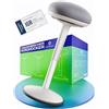 Wohnperle Sgabello da ufficio ergonomico [certificato] 2 in 1 sgabello e sgabello regolabile in altezza | Sgabello ergonomico bianco per ufficio e scrivania - Sgabello oscillante + sgabello a pendolo