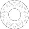 ACCOSSATO Disco Freno Fisso Accossato Posteriore compatibile con GILERA RUNNER SP dal 2000 al 2008 (CC 50)-Diametro esterno: 175 mm-Diametro interno: 73 mm-Spessore: 4 mm