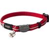 Rogz Catz AlleyCat - Collare per gatti, taglia S, colore: Rosso