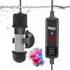 hygger Riscaldatore per acquario, 25 W, asta riscaldante regolabile, 15 - 34 °C, riscaldatore digitale per acquario, con regolatore di temperatura, per acqua salata e acqua dolce, serbatoio per