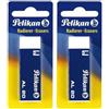 Pelikan, Gomma Sintetica, Bianco (Confezione da 2)