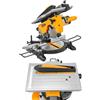 Hoteche Sega troncatrice da 210 mm, multifunzione, 1200 W, 4500 giri/min, motore in rame, sega circolare da banco con lama TCT da 210 x 30 mm, 24T per tagli precisi 0° 45°, con accessori e