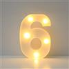 JYB Hopefuture Lampada a LED con numeri 3D illuminati, numeri decorativi, lampada notturna 0 1 2 3 4 5 6 7 8 9, per matrimonio, compleanno, festa, lampada natalizia (6)