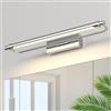 Pasoar Lampada a LED da specchio per il bagno, 50 cm, girevole a 180°, illuminazione a specchio, 4000 K, facile installazione