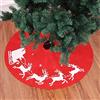 Topanke Gonna per Albero di Natale 100cm, Cervi Albero di Natale Gonna Grembiuli Rosso Albero di Natale Ornamenti Home Decor