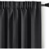 RESTILO - Tenda Blackout 140 x 245 cm, colore: nero, 1 pezzo, con occhielli, decorazione per finestre