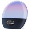 WiiM Wake-up Light, Alexa integrata, scelte sonore illimitate, sveglia all-in-one all'alba, macchina del suono, routine del sonno e altro ancora (Blu mare verde)