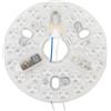 VELATEMOR Kit di Illuminazione a LED Retrofit da 5,3 Pollici per Ventilatore da Soffitto, 15 W 3CCT 3000 K 4200 K 6500 K, Luce da Soffitto a LED Rotonda Dimmerabile, Ricambio per