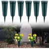 HAC24 – Set Di 2 Vasi Per Tomba Con Picchetto, Plastica Verde, Decorazione Cimiteriale - 3