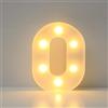JYB Hopefuture Luce a LED 3D, numeri decorativi, luce notturna, per matrimoni, compleanni, feste, funzionamento a batteria, decorazione domestica (0)