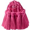 AebDerp 30 mini ciondoli con nappe di seta per fai da te, piccoli accessori da appendere, per segnalibri fai da te, da donna, gioielli, chiavi, catena, tenda personalizzata, regalo di nozze (Rosa scuro)