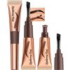 Lestpola Gel per sopracciglia Tint Peel Off - 2 pezzi rosso-marrone per sopracciglia, impermeabile, resistente alle sbavature, resistente ai trasferimenti, dura 3 giorni, Easy Peel Off, gel per sopracciglia