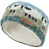 Pachamama Fascia scaldaorecchie da donna in lana/mohair, foderata in pile Sherpa, lavorata a mano, multicolore, taglia unica, commercio equo e solidale