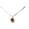 NADIR Collana Da Donna Argento 925% Con Pendente Corallo Rosso Naturale