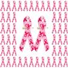 CRAFFANCY Nastro rosa chiaro con motivo a motivi, 100 spille a nastro per la consapevolezza del cancro al seno, spilla con spille di sicurezza per forniture per eventi di feste