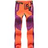 IFIKK Pantaloni da Trekking per Uomo Donna Impermeabile Pantaloni Softshell Asciugatura Rapida Sport Outdoor Pantaloni da Corsa Leggeri e Traspiranti con Cerniera Tasca (Arancione (Donne), M)