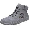 Generisch Stivali da uomo in pelle, scarpe da ginnastica alte, scarpe da trekking, scarpe sportive invernali, scarpe sportive con lacci, alla moda, per il tempo libero, antiscivolo, stivaletti corti,