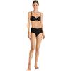 HANRO Slip completo in cotone Sensation 71413, nero, Medium