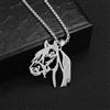 YAHOYA Donne/Uomini Moda Testa di Cavallo Ciondolo Collana in Acciaio Inossidabile Argento Animale Collana Gioielli Regalo Semplice Casual Colgantes